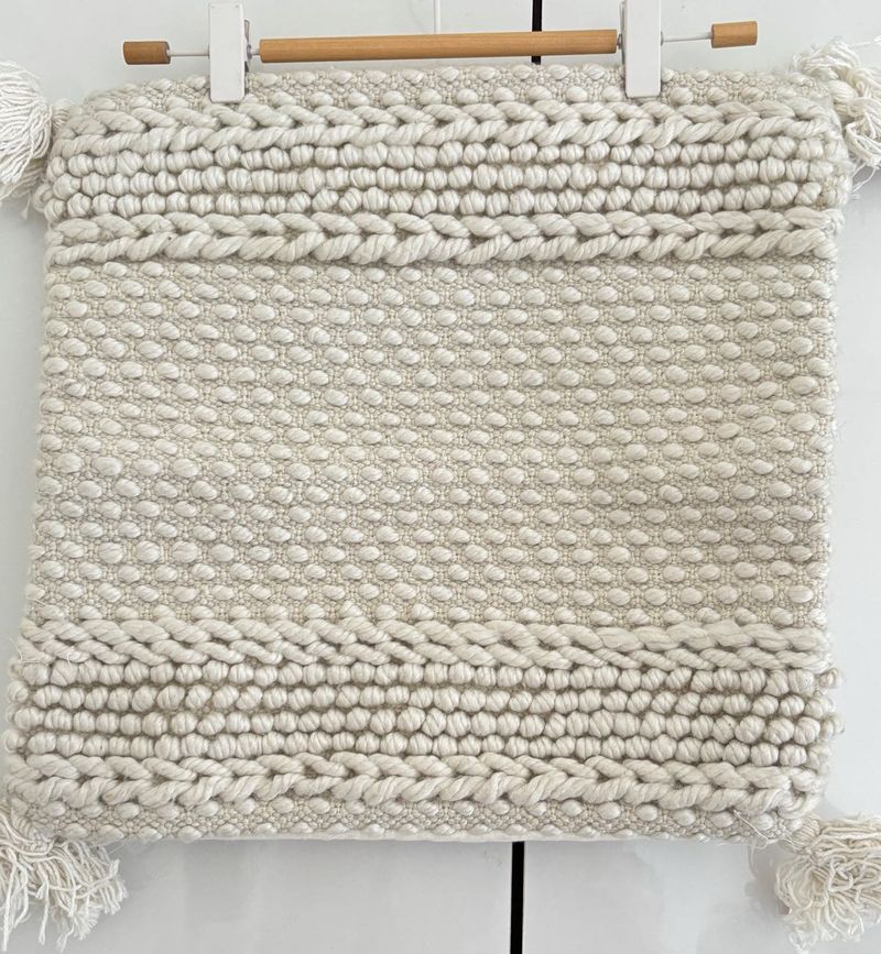 Boho Textured Throw Pillow Cover