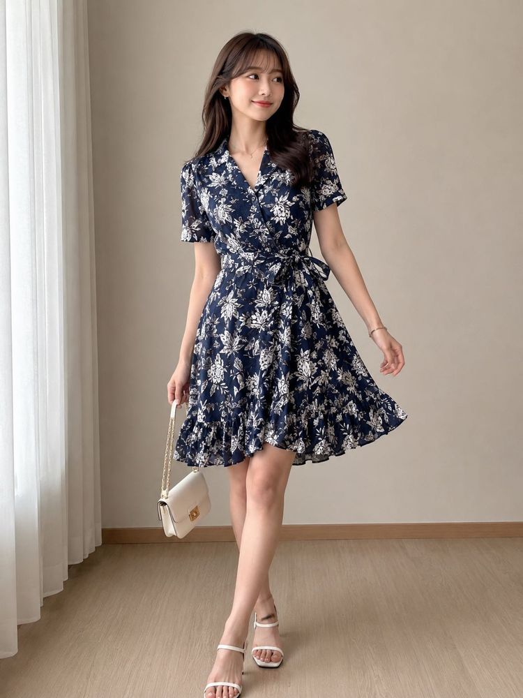 Floral Wrap Dress