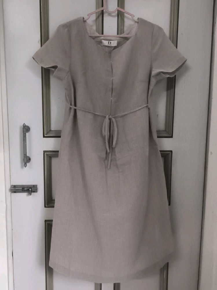 Beige Casual Dress
