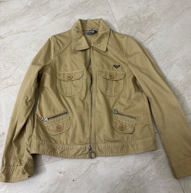 Roxy Tan Utility Jacket
