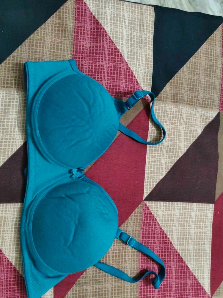 Teal Padded Bra