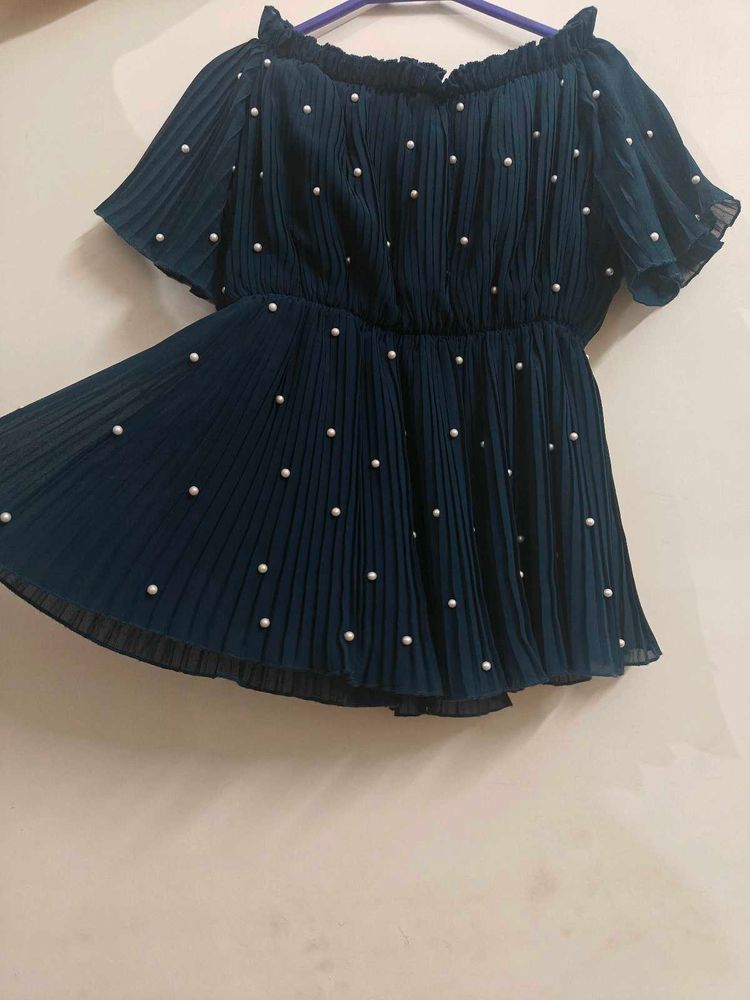 Elegant Teal Kurta Palazzo Set