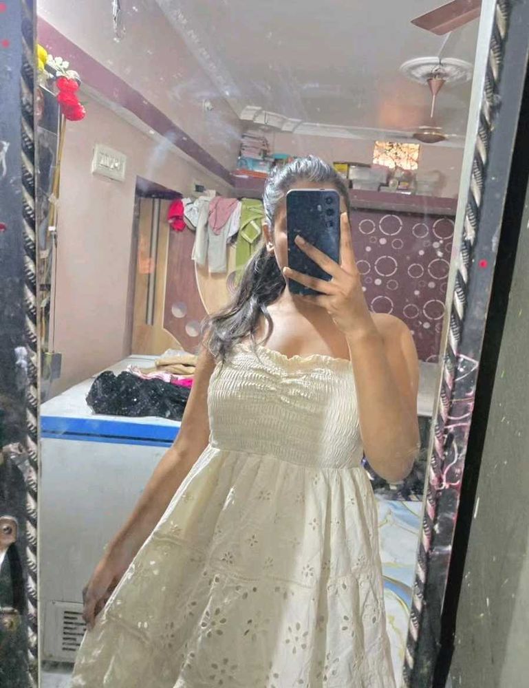 Off-White Smocked Sundress