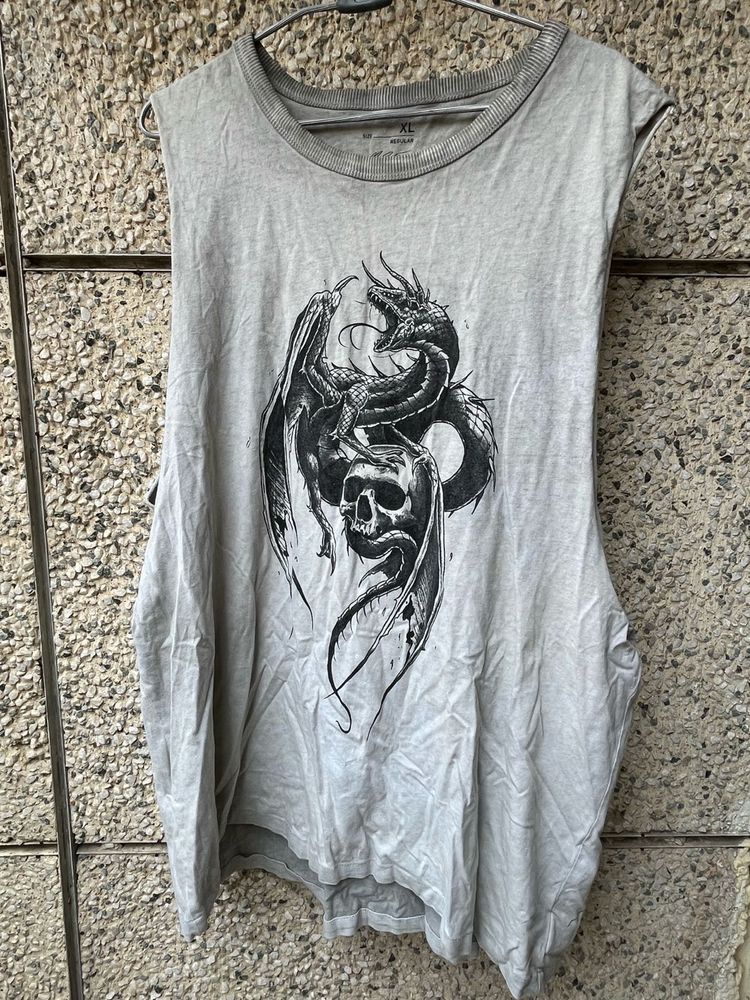 Dragon Skull Graphic Tank Top