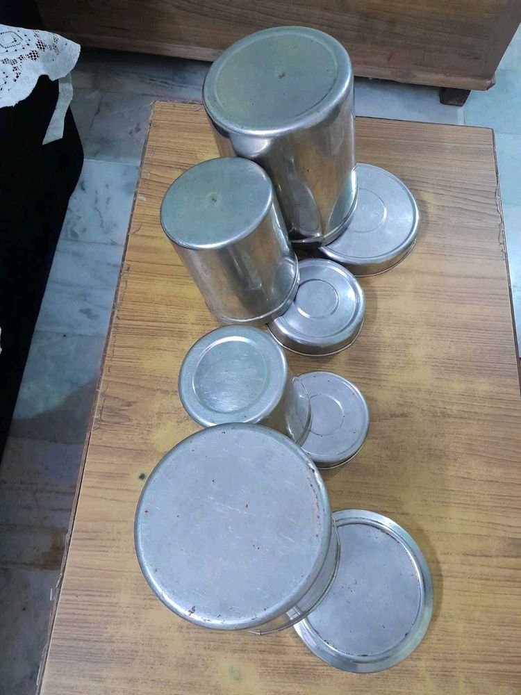 Set of Stainless Steel Containers