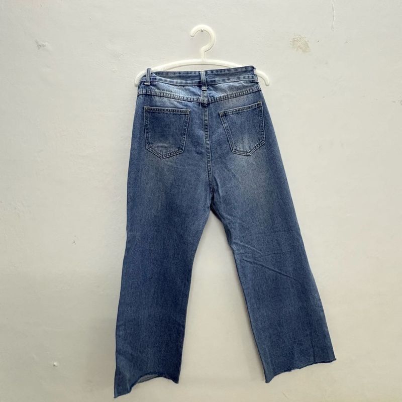Women's Blue Wide Leg Jeans