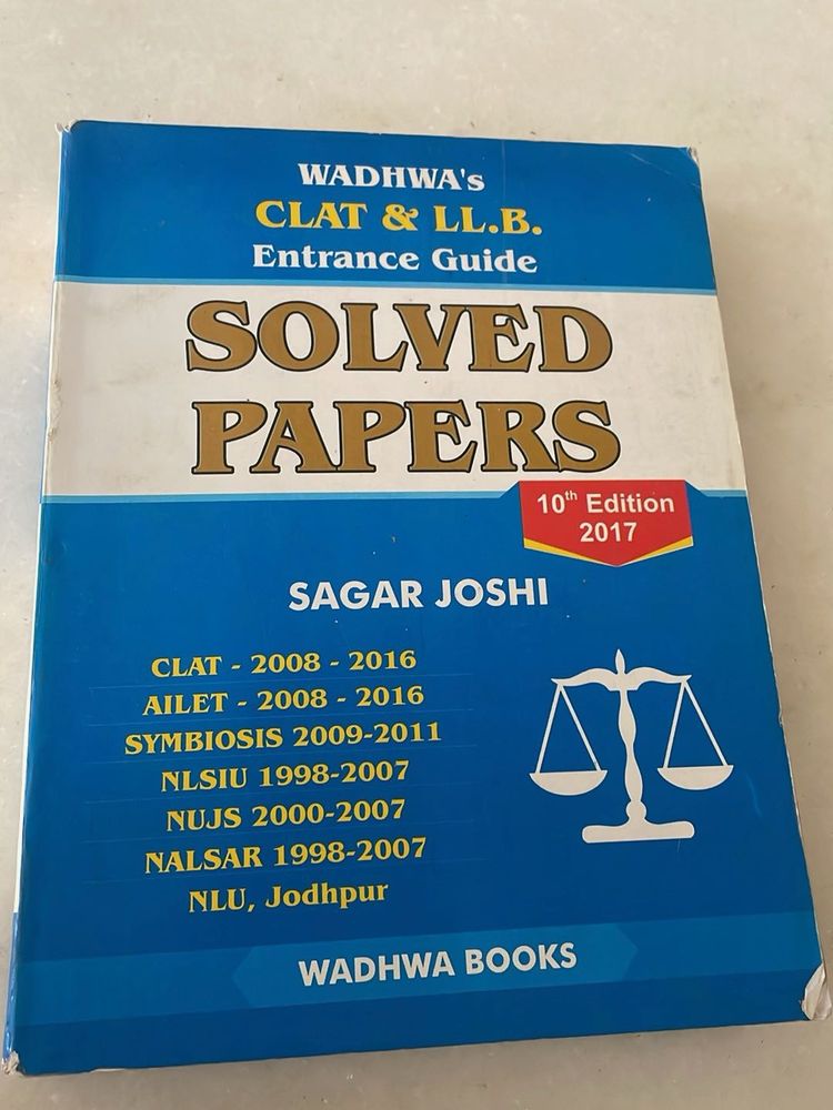 CLAT &amp; LL.B. Solved Papers