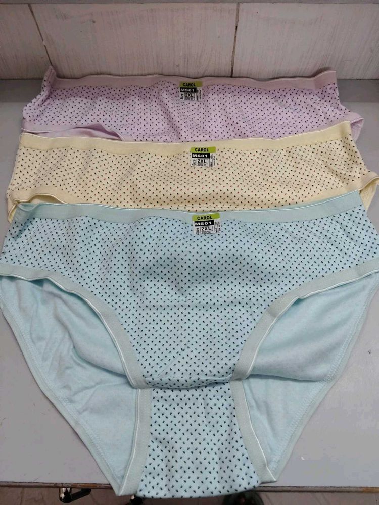 Comfortable Dot Print Briefs (3-Pack)