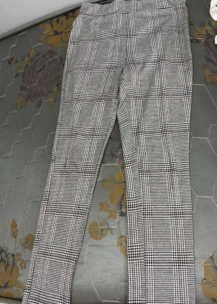Women's Plaid Slim Fit Pants