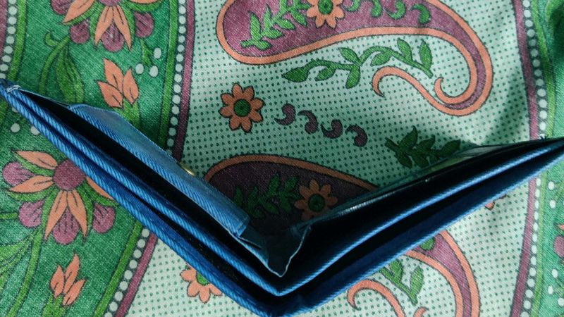 Blue Bi-Fold Wallet