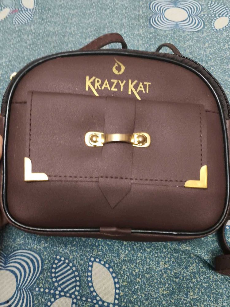 new Krazy Kat Brown Crossbody Bag
