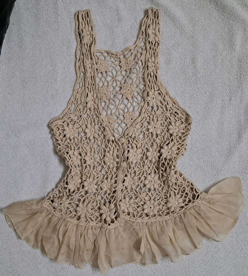 Boho Crochet Shrug