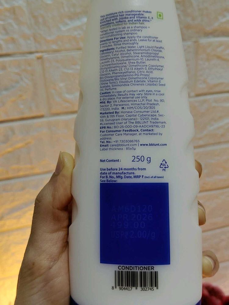 bblunt damage hair conditioner