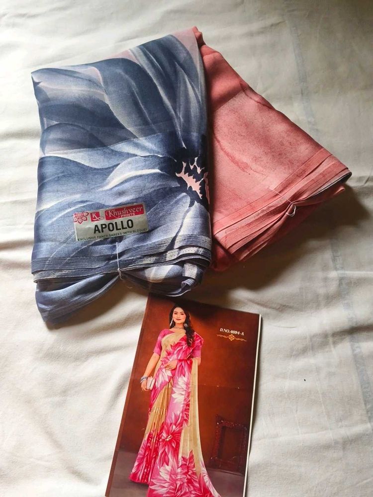 Beautiful Floral Print Saree