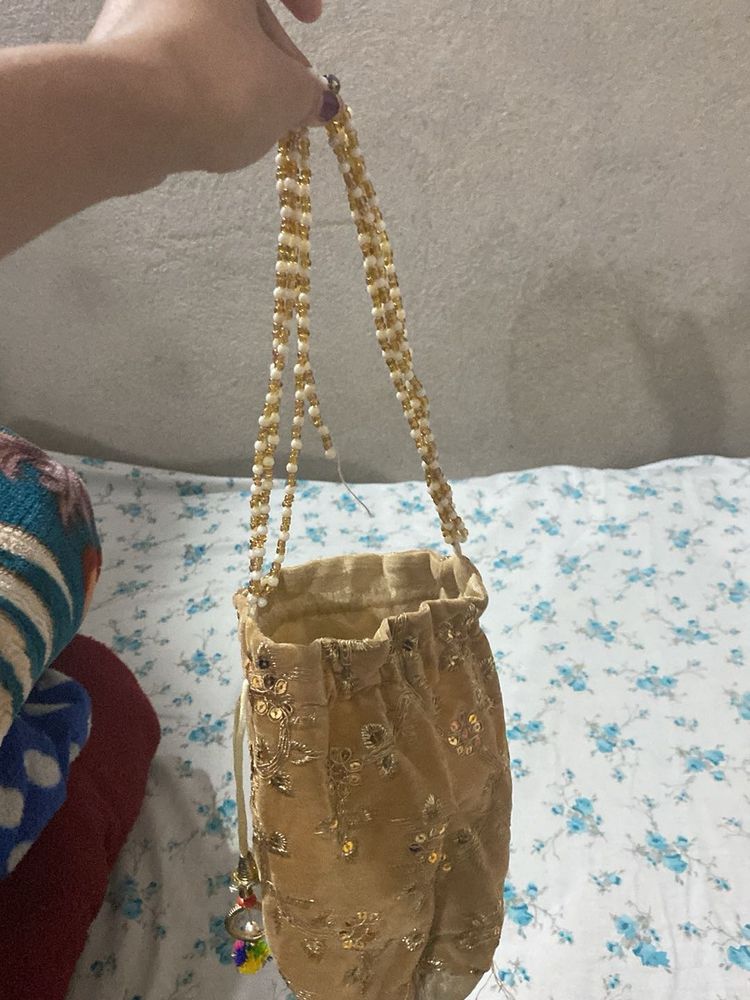 Potli Bag with Intricate Details