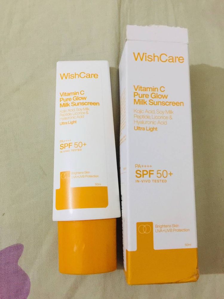 WishCare Vitamin C Pure Glow Milk Sunscreen