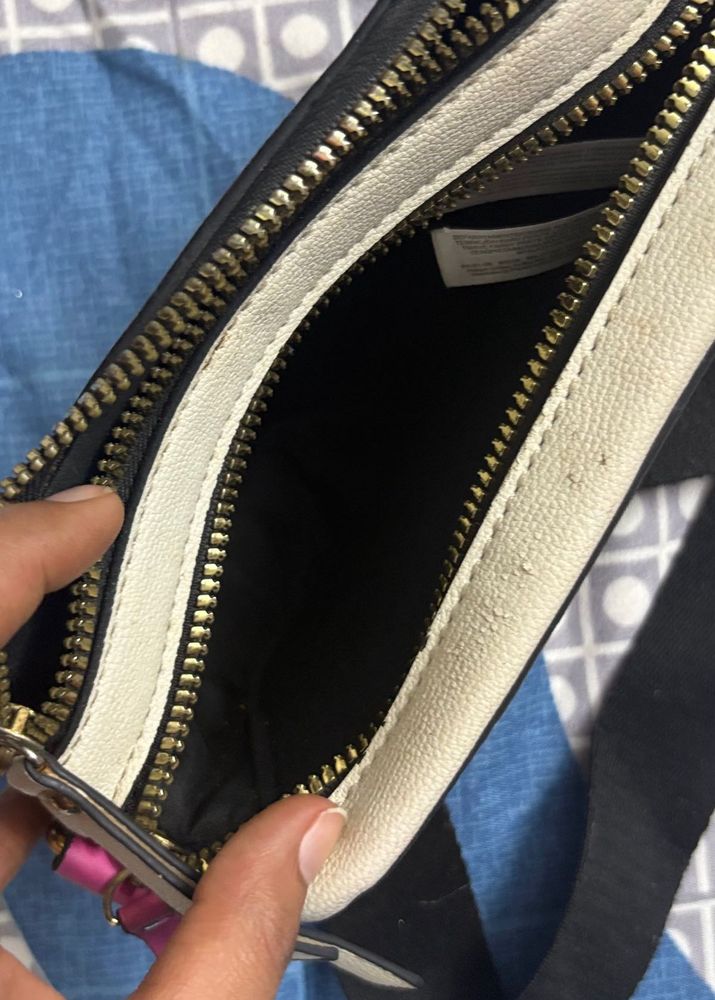 Chic Black and White Crossbody Bag