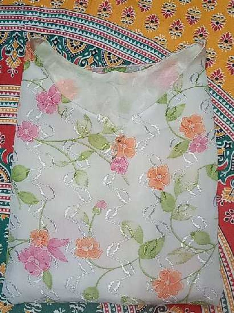 Floral Print short aesthetic kurti