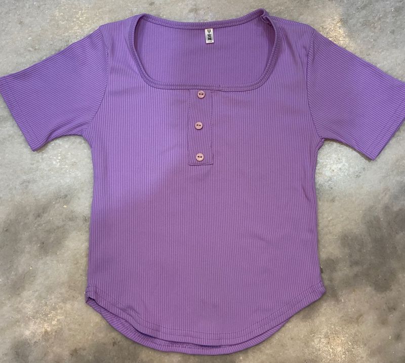 SIMPLE LAVENDER TOP