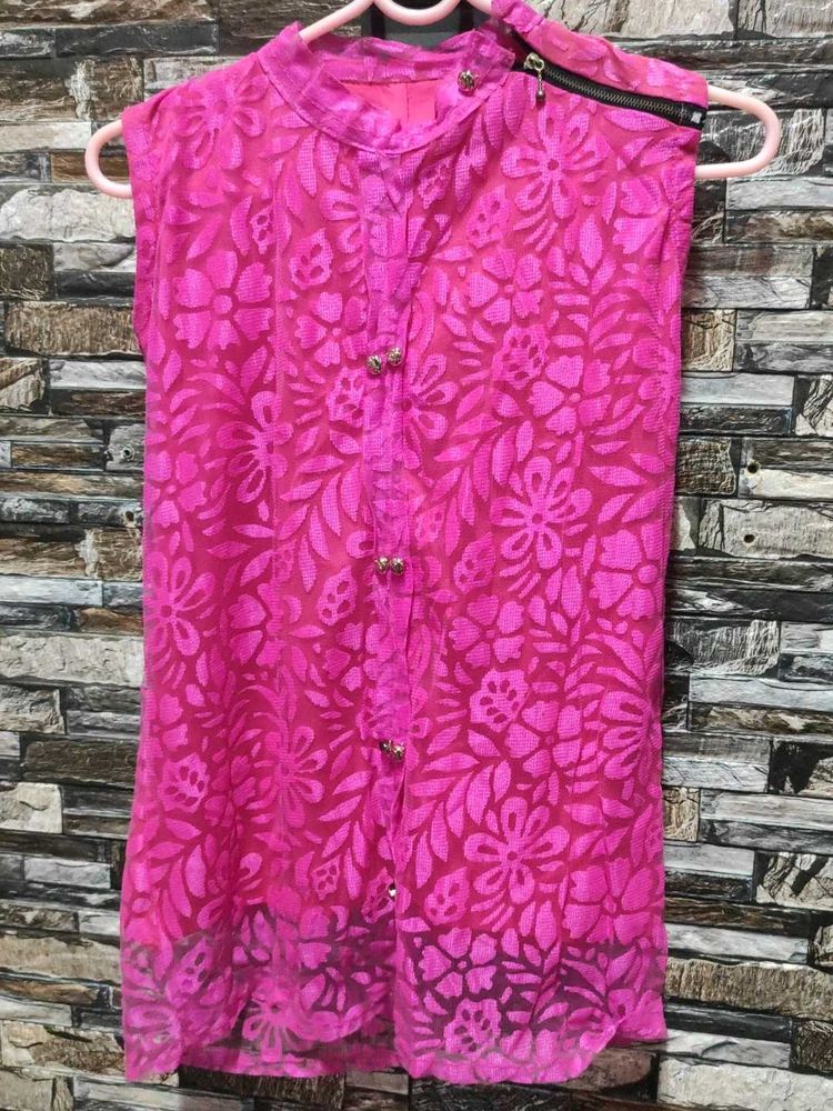 Pink Floral Top