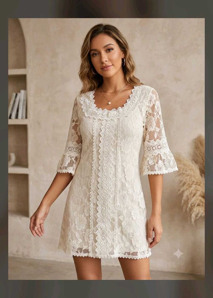 Elegant Lace Mini Dress