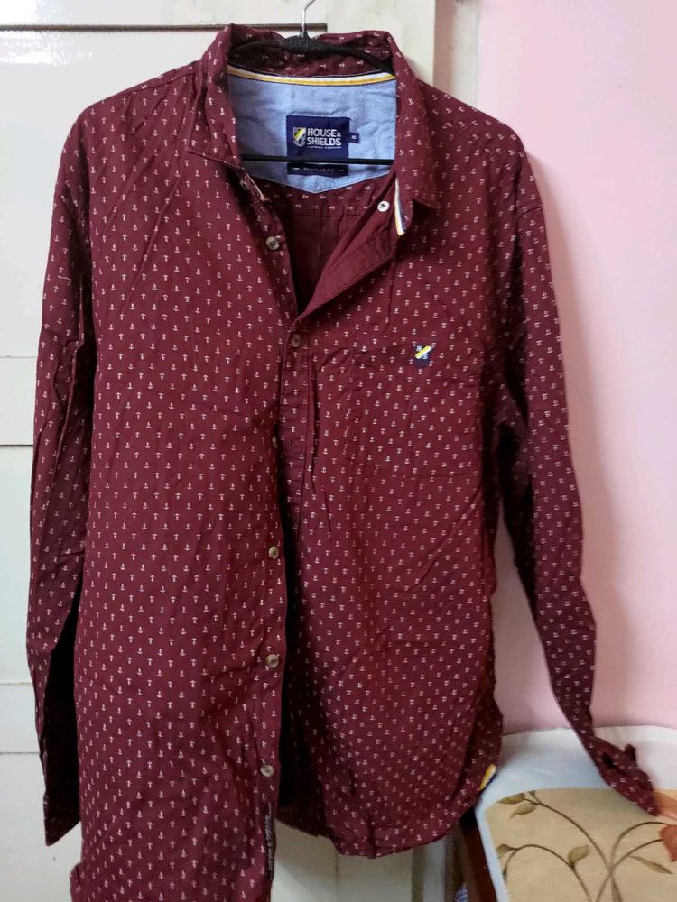 House and Shields Men's Printed Casual Shirt XL 44