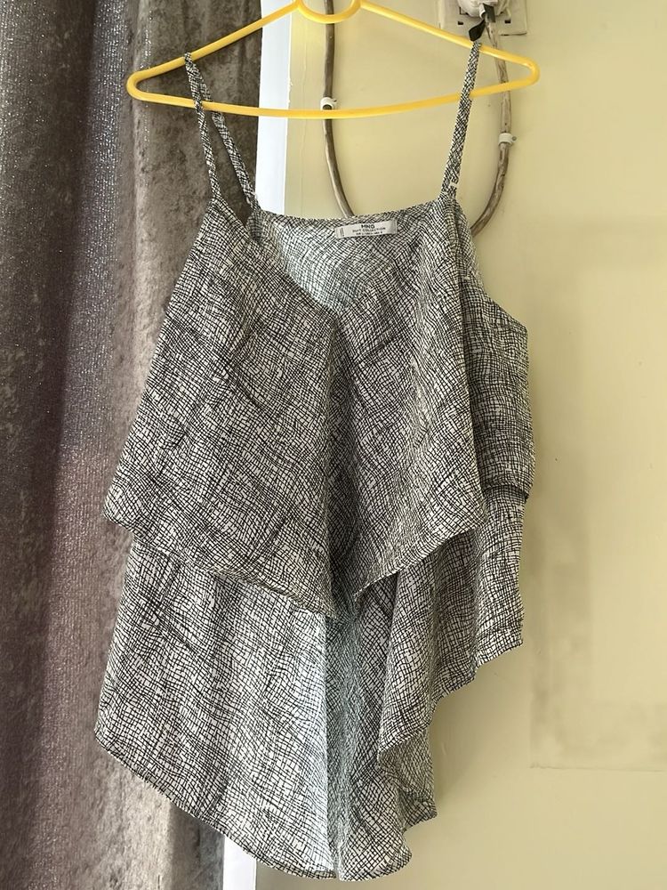 Mango Ruffle Layered Cami Top