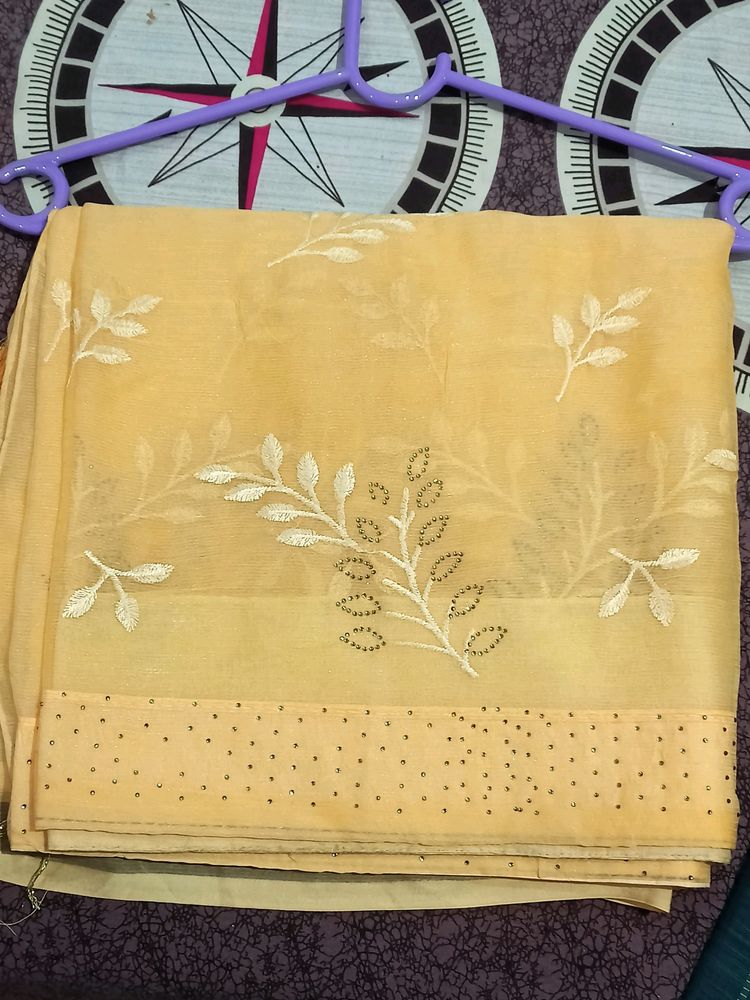 Light Orange Saree