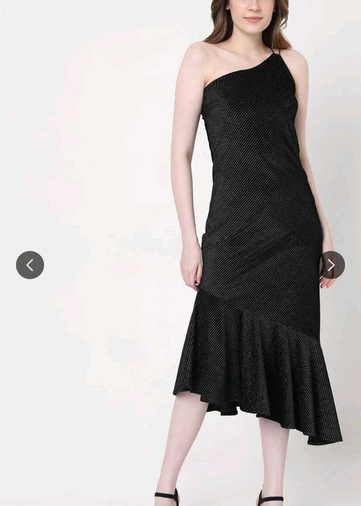 Vero Moda Asymmetric Ruffle Hem Dress