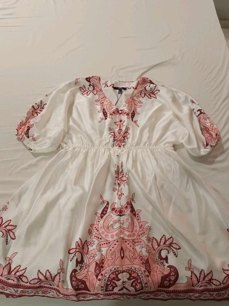 Vero Moda White Paisley Print Dress