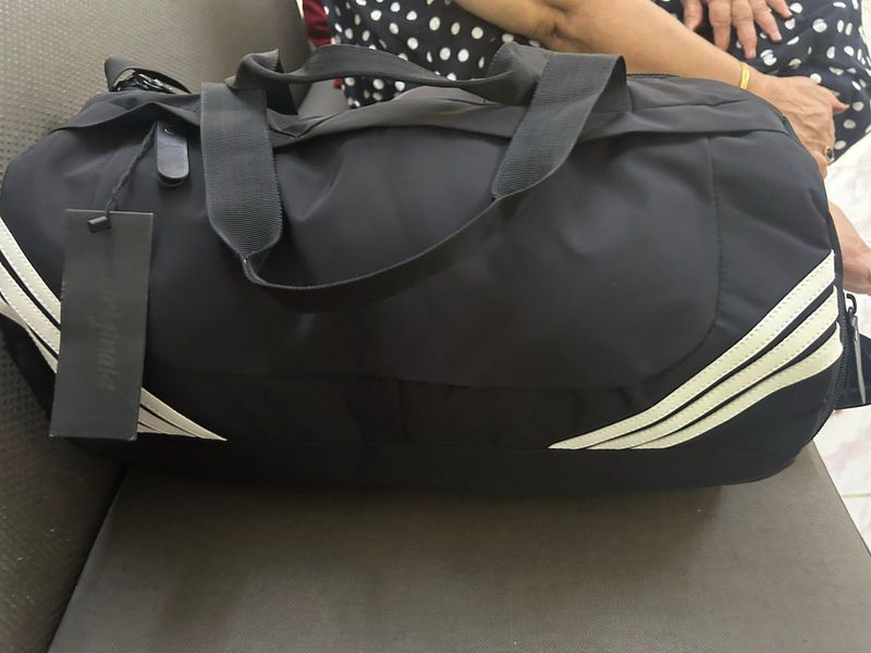 Stylish Black Gym &amp; Travel Duffle Bag - not used