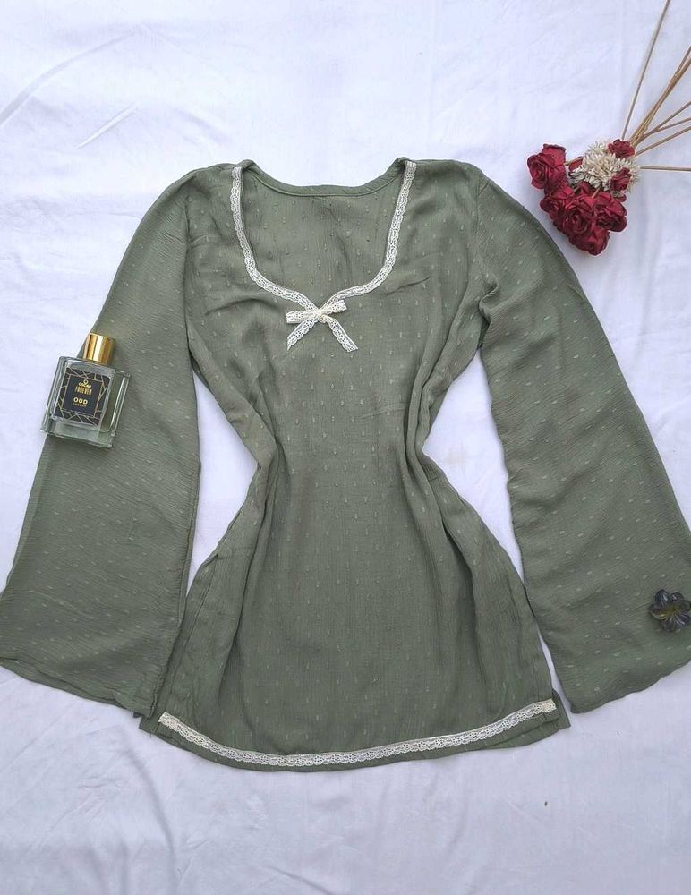 Coquette Corset short Kurti☘️