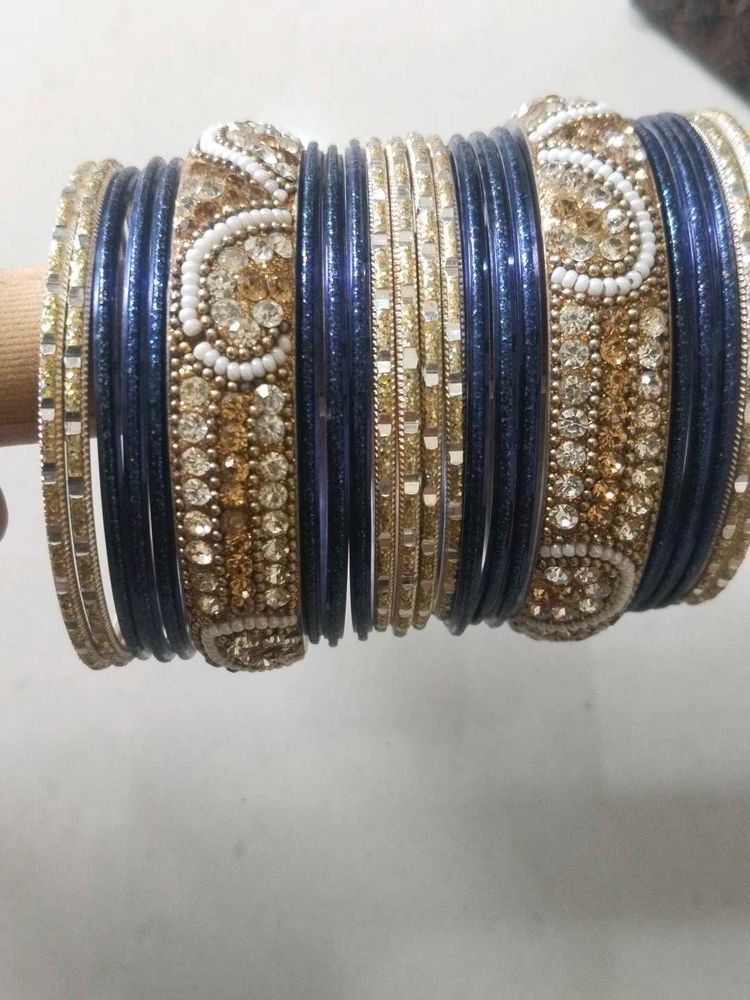 Stunning Embellished Bangle Set