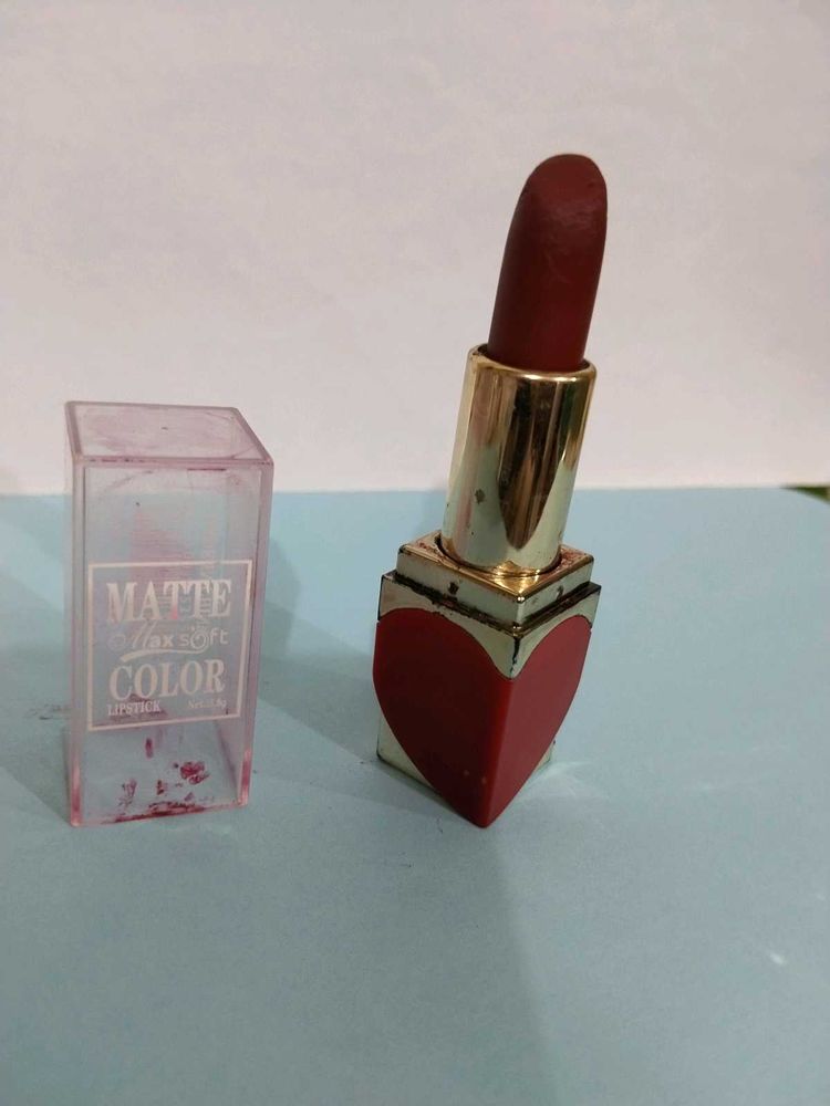 Matte Soft Color Lipstick - Red Heart Case