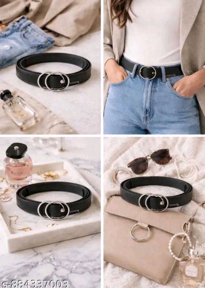 Stylish Black Leather Belt❣️