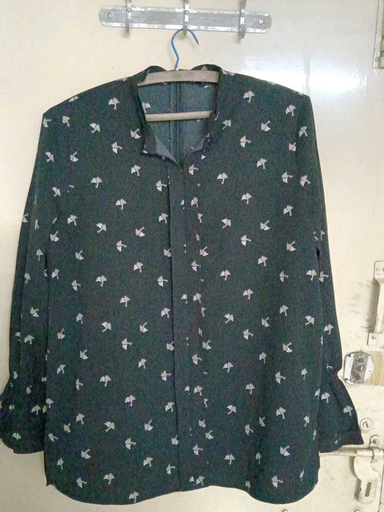 Chic Printed Long Sleeve Blouse