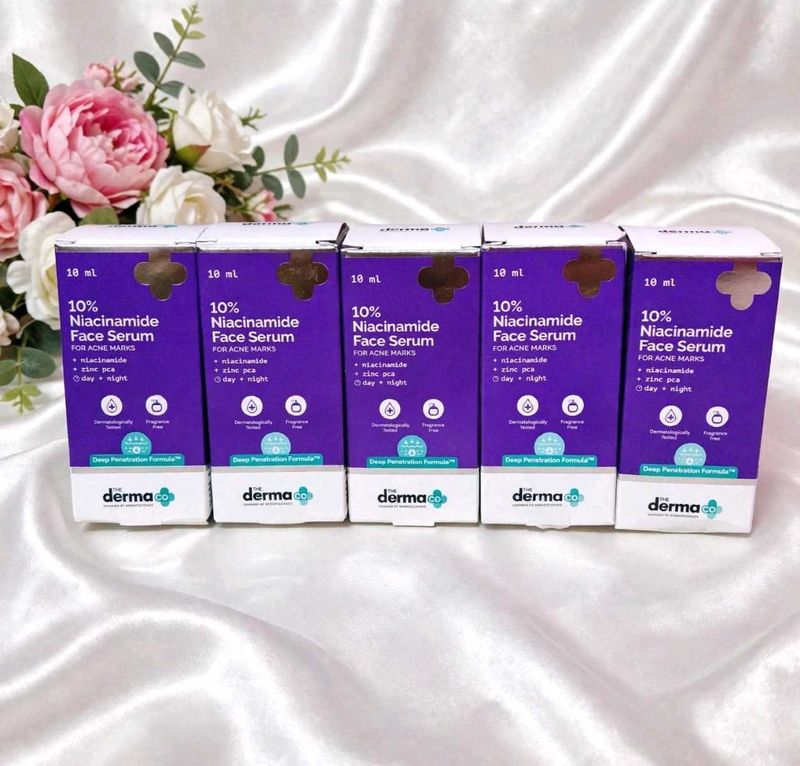 Pack of 5 The Derma Co. 10% Niacinamide Serum For