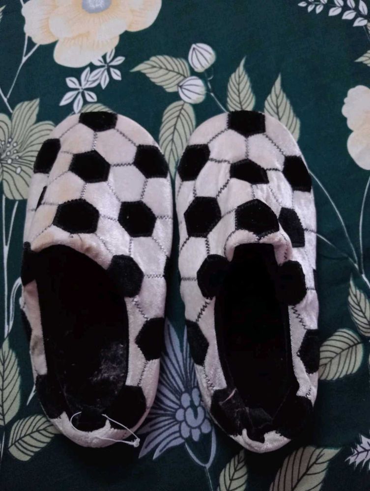 football themed bathroom slippers