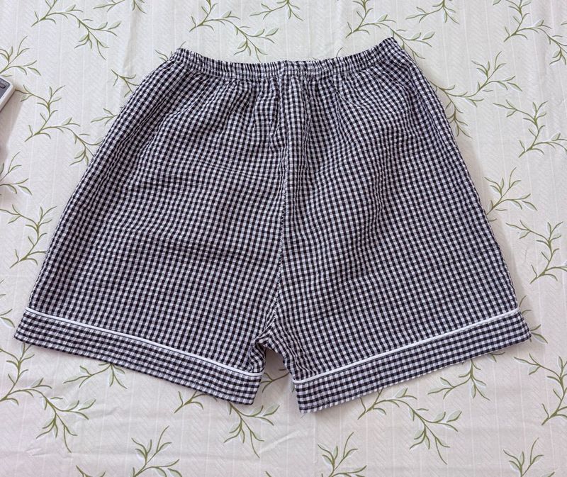 Gingham Pajama Shorts