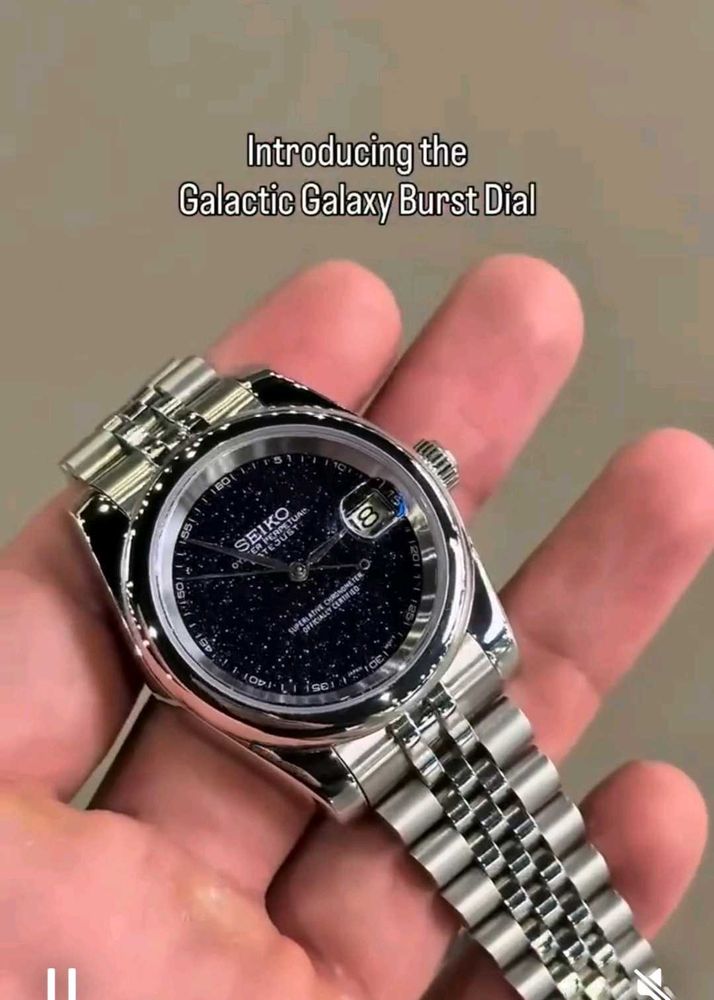 Seiko Galactic Galaxy Burst Dial Watch