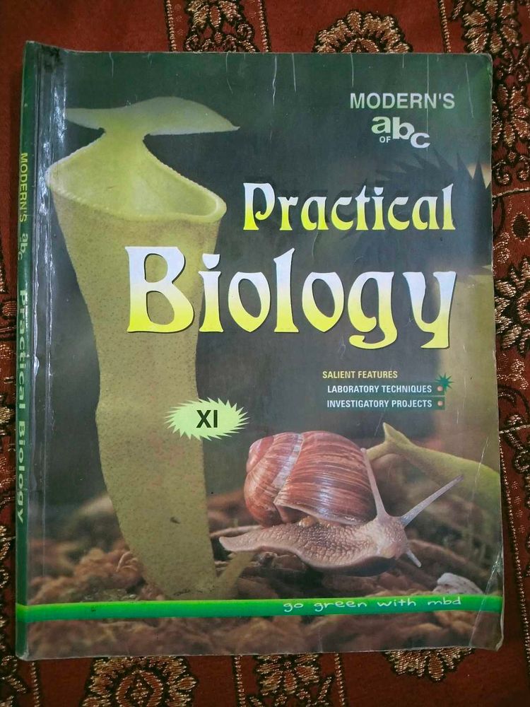 Class 11th Biology Practical Book.