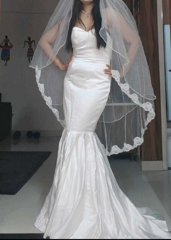 Elegant White Wedding Dress