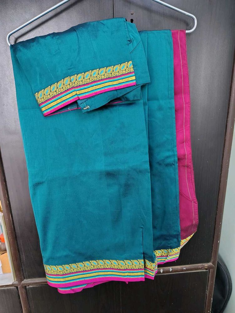 Teal Color Saree