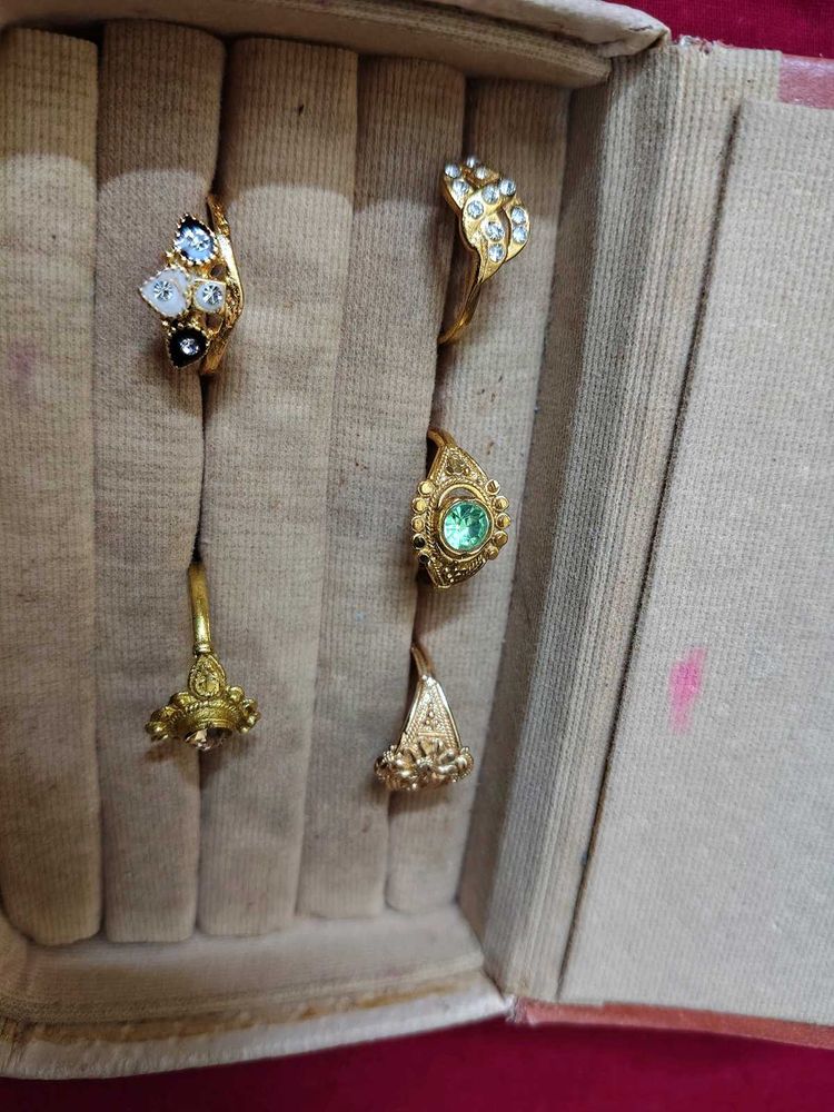 Assorted Vintage Gold-Tone Rings