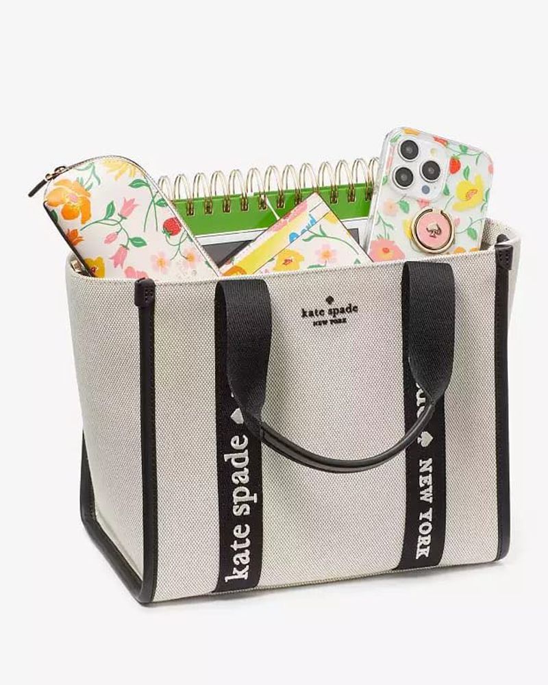 Kate Spade Tote Bag with Floral Accents