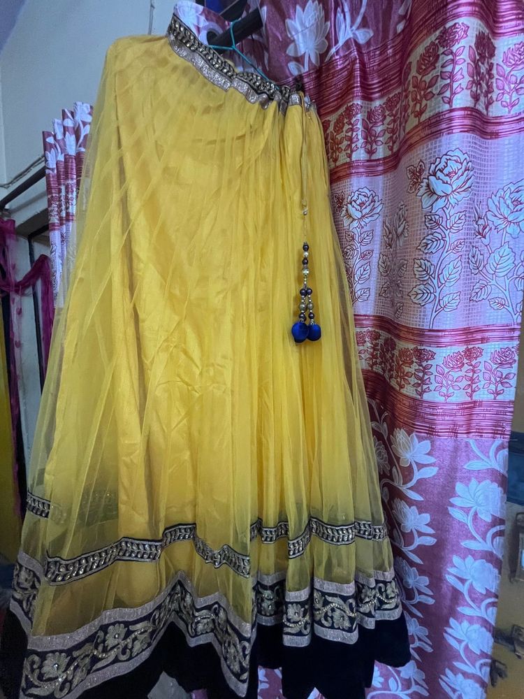 Beautiful Yellow Lehenga Choli