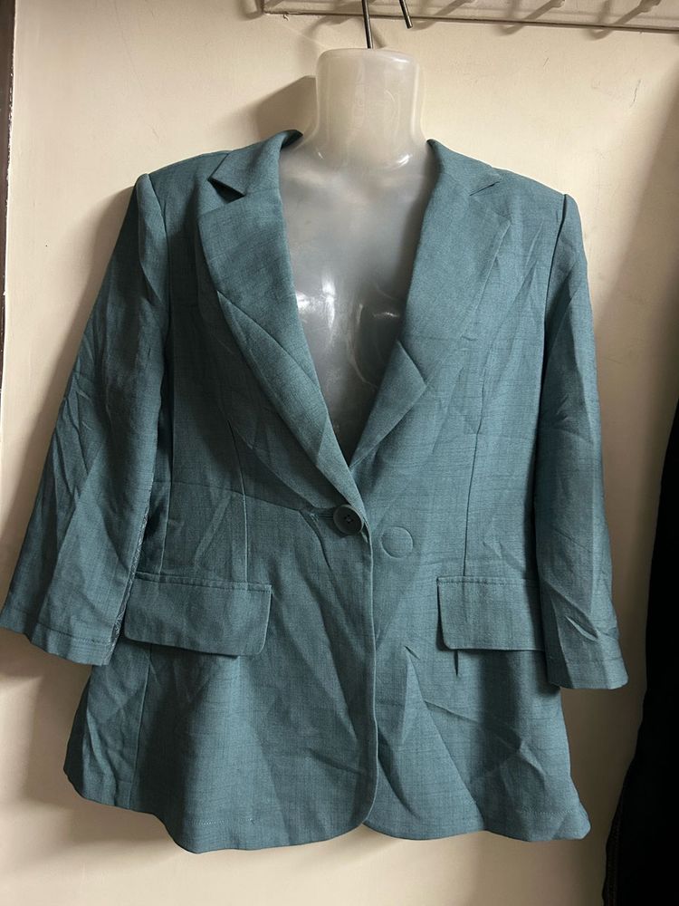 Chic Teal Blazer