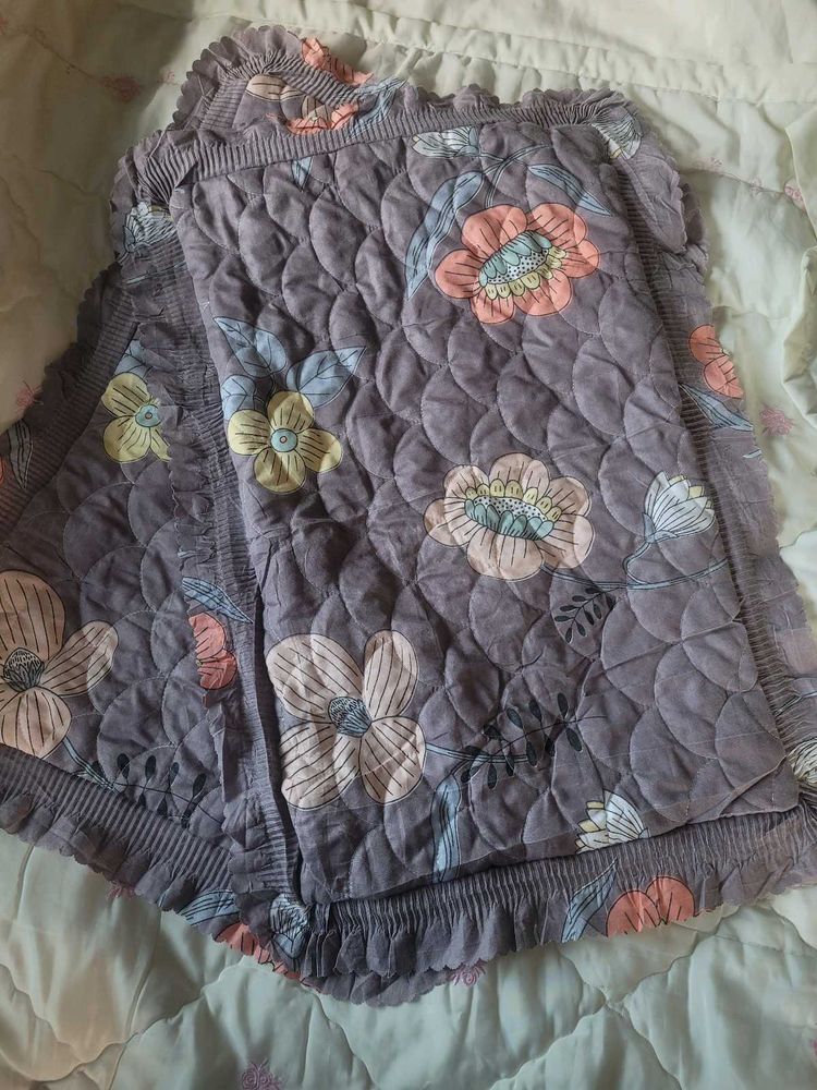 Floral Quilted Pillow Shams