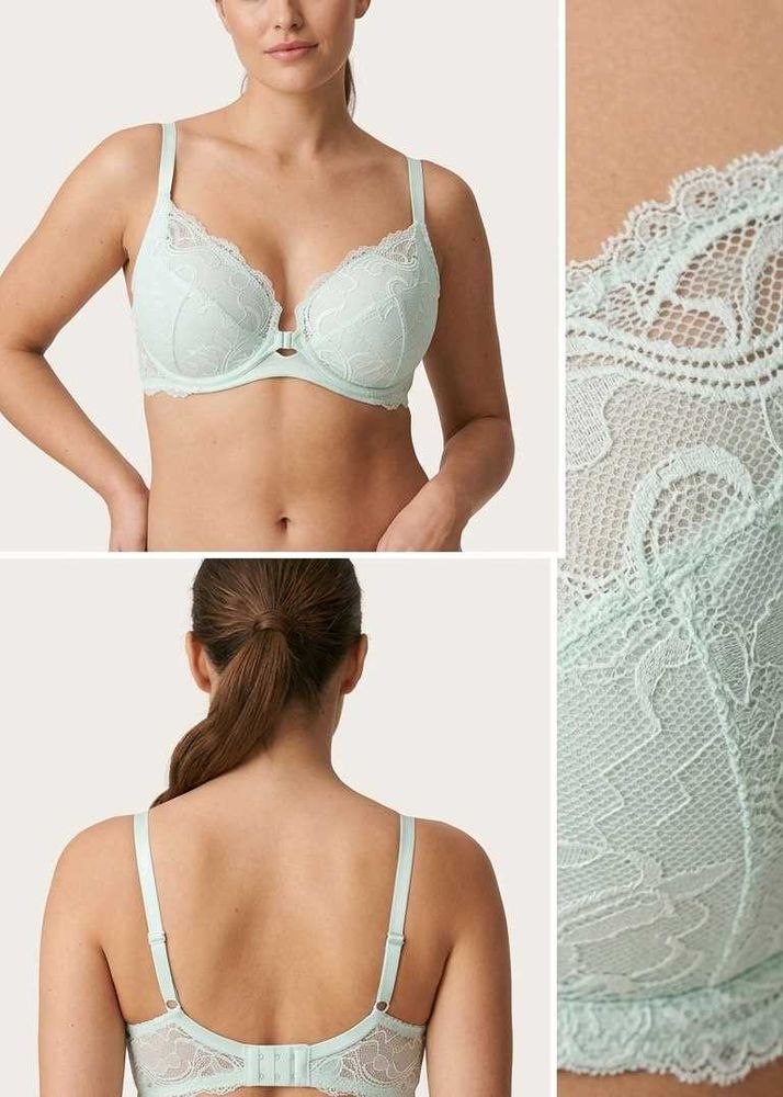 Lace Trimmed Mint Green Bra