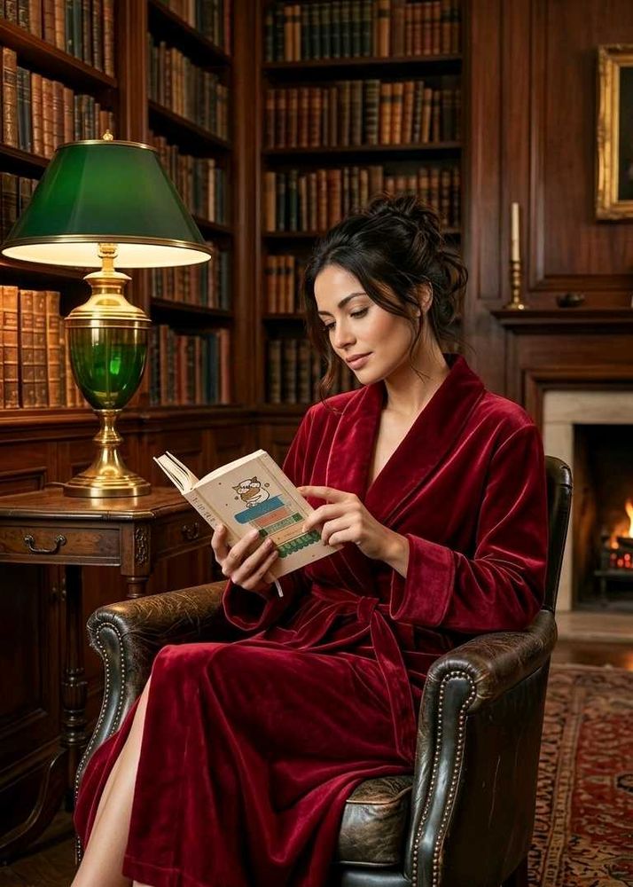 Luxurious Red ♥️ Velvet Robe